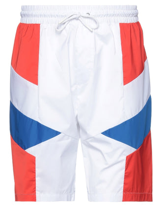 RRP€129 BIKKEMBERGS Lightweight Shorts IT48 US38 M Colour Block Drawstring Waist gallery photo number 3