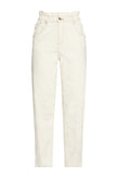 RRP€178 MAJE Promesse Mom Jeans EU38 US6 UK10 M High-Rise Ivory gallery photo number 6