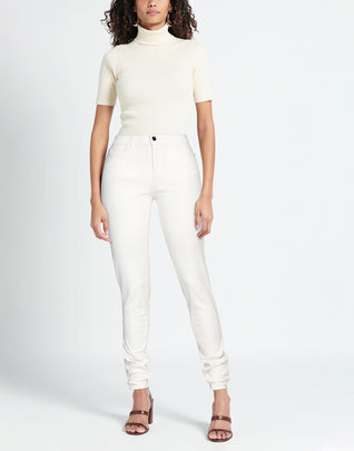 RRP €180 EMPORIO ARMANI Jeans W28 Stretch White Logo Patch Zip Fly Slim Fit