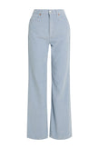 RRP€346 RE/DONE Corduroy Wide-Leg Trousers W27 Blue Logo Patch High-Rise gallery photo number 3