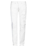 RRP€290 VKING Jeans W34 White Worn Look Ripped Button Fly Made in Italy gallery photo number 3