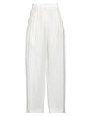 RRP €229 SANDRO Shary Pleated Trousers FR38 US6 UK10 M Linen Blend High Waist gallery photo number 3