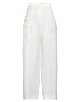 RRP €229 SANDRO Shary Pleated Trousers FR38 US6 UK10 M Linen Blend High Waist gallery photo number 3