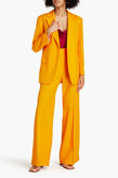 RRP€245 SANDRO Enrique Flat Front Trousers FR40 US8 UK12 L Yellow High-Rise gallery photo number 1