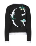 RRP €445 GCDS Cardigan Size L Wool Blend Logo Intarsia Embroidered Flowers gallery photo number 2