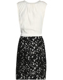 RRP €360 BY MALENE BIRGER Crepe Skirt Dress Size EU 42 / L-XL Contrast Lace gallery photo number 3