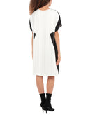 RRP€1220 MAISON MARGIELA Shift Dress Size S Coated Pleated Front Made in Italy gallery photo number 2