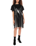 RRP€1220 MAISON MARGIELA Shift Dress Size S Coated Pleated Front Made in Italy gallery photo number 1