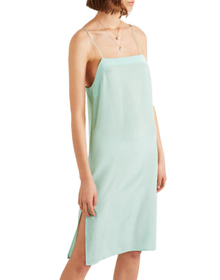 RRP €220 MATIN Silk Crepe Slip Dress Size US 8 See Through Square Neck