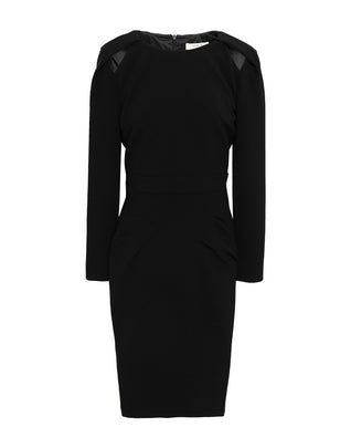RRP €245 BA&SH Barbara Pencil Dress Size 0 / XS Black Cut Out Shoulder