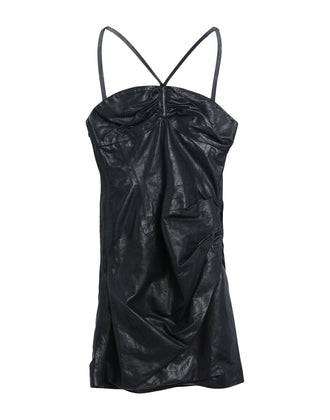 RRP€1660 DSQUARED2 Leather Mini Dress IT42 US6 UK10 M Black Lined Sleeveless gallery photo number 5