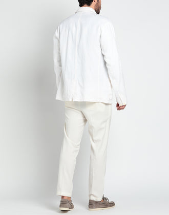 RRP €1269 ERMENEGILDO ZEGNA Linen Shirt Jacket IT56 US46 XL White Collared gallery photo number 2