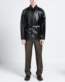 RRP €930 UNITED STANDARD Prince Jacket Size M Black Coated Belted Made in Italy gallery photo number 1