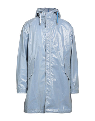 RRP €200 BUGATTI Parka Jacket Size XL Coated Blue Single-Breasted Hooded