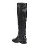 FRANCESCO MILANO Knee High Boots US8 EU38 UK5 Studded Round Toe Pull On gallery photo number 3