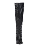 FRANCESCO MILANO Knee High Boots US8 EU38 UK5 Studded Round Toe Pull On gallery photo number 4