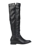 FRANCESCO MILANO Knee High Boots US8 EU38 UK5 Studded Round Toe Pull On gallery photo number 1