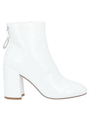 RRP€119 STEVE MADDEN Ankle Boots US6.5 UK4 EU37 White Varnished Effect gallery photo number 1