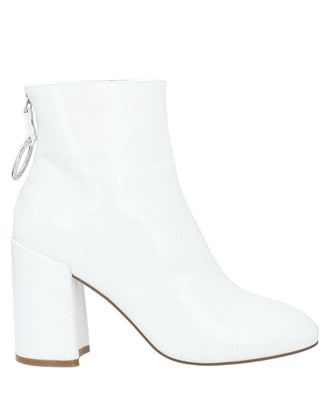 RRP€119 STEVE MADDEN Ankle Boots US6.5 UK4 EU37 White Varnished Effect gallery photo number 1