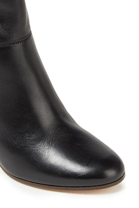 RRP€402 MAJE Leather Tall Boots US6 UK3 EU36 Black Made in Portugal gallery photo number 3