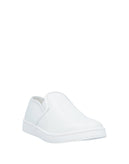 RRP €495 NEIL BARRETT Leather Sneakers US7 UK4 EU37 White Thunderbolt gallery photo number 1