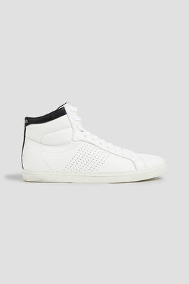 RRP €160 BA&SH Leather Sneakers US9 UK6.5 EU40 White Diry Look