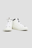 RRP €160 BA&SH Leather Sneakers US9 UK6.5 EU40 White Diry Look gallery photo number 1