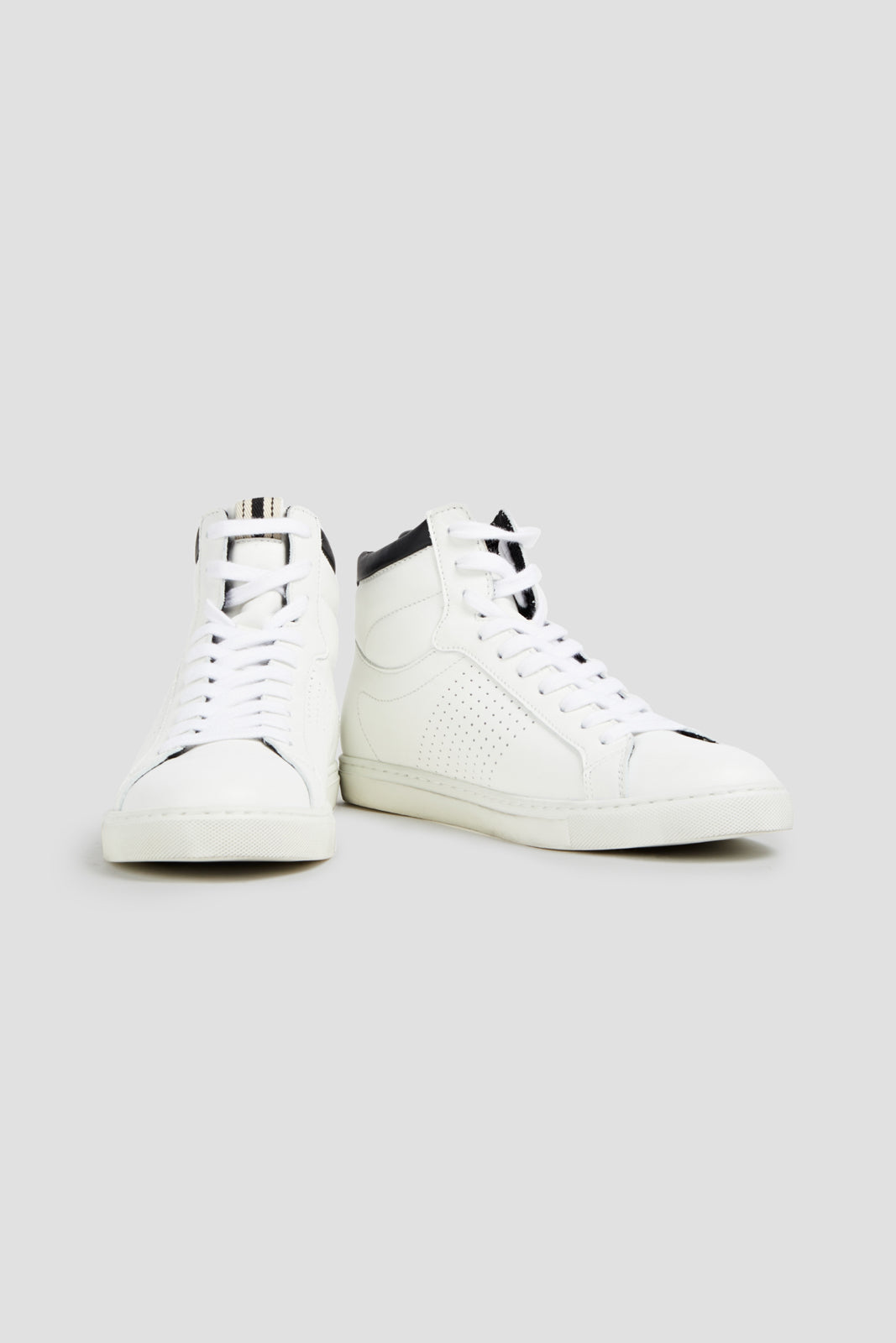RRP €160 BA&SH Leather Sneakers US9 UK6.5 EU40 White Diry Look gallery main photo
