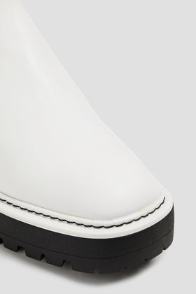 RRP €178 SAM EDELMAN Leather Ankle Boots US7 UK4 EU37 Lug Sole Waterproof gallery photo number 4