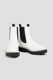 RRP €178 SAM EDELMAN Leather Chelsea Boots US6.5 UK3.5 EU36.5 Lug Sole gallery photo number 2