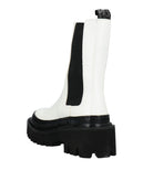 RRP€109 COLORS OF CALIFORNIA Chelsea Boots US10 UK7 EU40 White Square Heel gallery photo number 4