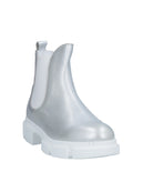 RRP€163 NILA & NILA Leather Ankle Boots US8 UK5 EU38 Silver Made in Italy gallery photo number 2