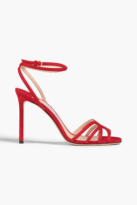 RRP€661 JIMMY CHOO Mimi 100 Leather Strappy Sandals US6 UK3 EU36 Made in Italy