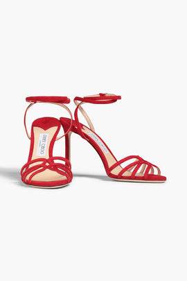 RRP€661 JIMMY CHOO Mimi 100 Leather Strappy Sandals US6 UK3 EU36 Made in Italy