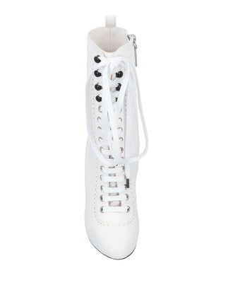 RRP€1100 DSQUARED2 Leather Ankle Boots US6.75 UK4.75 EU38 White Brogue gallery photo number 3