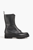 RRP€417 GRENSON Leather Combat Boots US8 UK5.5 EU38.5 Black Extralight Sole gallery photo number 2