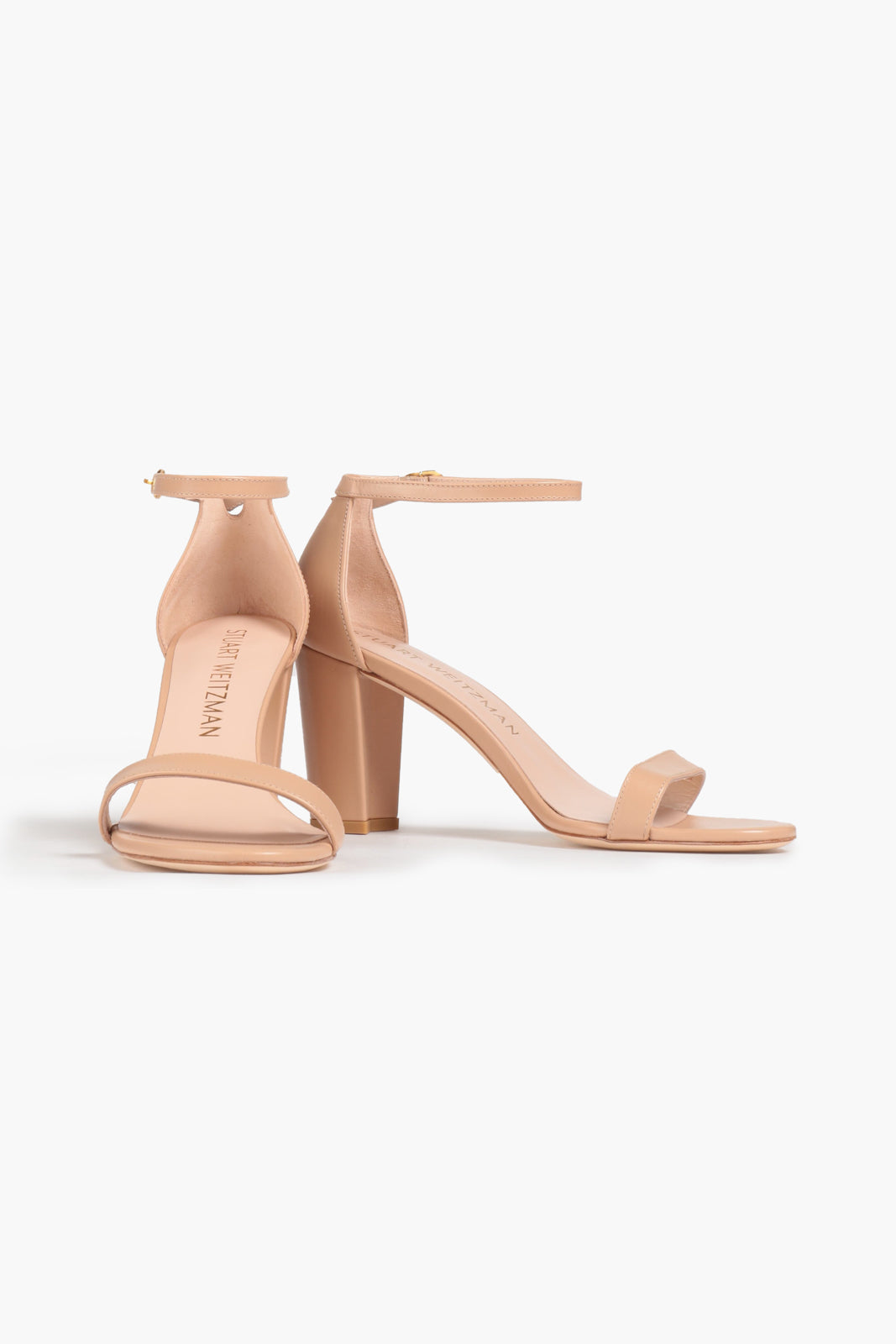 RRP€483 STUART WEITZMAN Leather Ankle Strap Sandals US6 UK3.5 EU36.5 HANDMADE gallery main photo