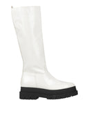 RRP €142 UNLACE Knee Boots US9 UK6 EU39 White Varnished Lug Sole gallery photo number 3