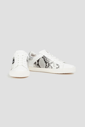 RRP€125 LOVE MOSCHINO Leather Sneakers US8 UK5 EU38 Logo Glitter Lace Up gallery photo number 2