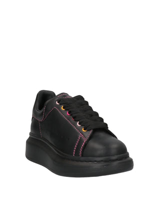 ALEXANDER McQUEEN Kids Leather Sneakers US1.5 EU32.5 UK13.5 Contrast Stitching