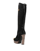 RRP€1150 JULIA HAART Calf Hair Mid Calf Boots US6 UK3 EU36 Black Made in Italy gallery photo number 3