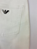 RRP €180 EMPORIO ARMANI Jeans W28 Stretch White Logo Patch Zip Fly Slim Fit gallery photo number 7