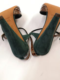 RRP€800 MISSONI Snakeskin & Leather Slingback Sandals US8 EU38 UK5 Ruffle Trim gallery photo number 9