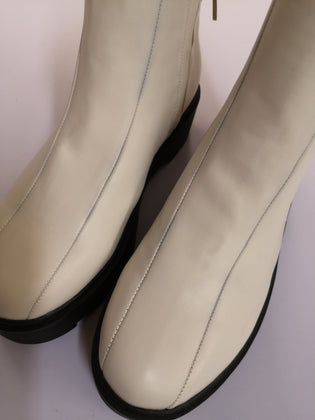 CIRCUS By SAM EDELMAN Faux Leather Ankle Boots US7 UK4 EU37 Side Zip gallery photo number 5