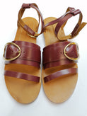 RRP€260 VANESSA BRUNO Leather Ankle Strap Sandals US9 EU39 UK6 Made in Italy gallery photo number 9