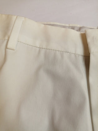 RRP €455 ERMENEGILDO ZEGNA Trousers IT54 US44 L-XL White Stretch Regular Fit gallery photo number 9