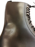 RRP€417 GRENSON Leather Combat Boots US8.5 UK6 EU39 Black Extralight Sole gallery photo number 8