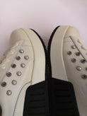 RRP€367 RUCOLINE Leather Sneakers US6 UK3 EU36 White Logo Glitter Beads gallery photo number 9