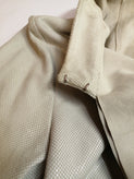 RRP€1500 EMPORIO ARMANI Suede Leather Coat EU38 US2 UK6 XS Coated Ruffle Overlay gallery photo number 8