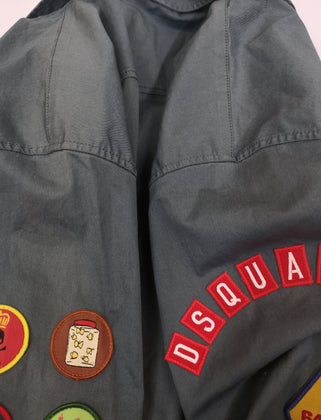 RRP€645 DSQUARED2 Shirt IT46 US36 S Scout Patches Long Sleeve Made in Italy gallery photo number 12